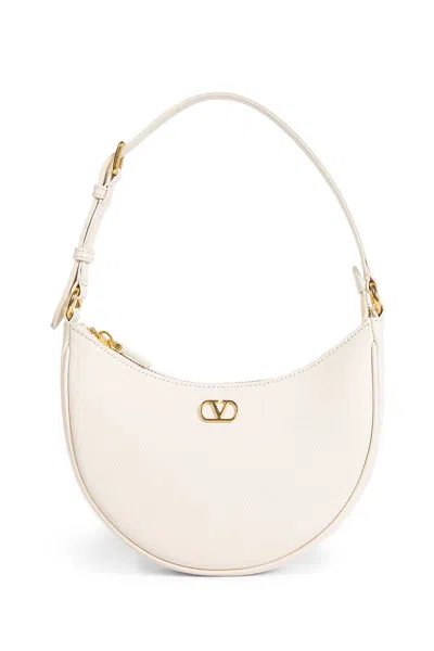 Valentino Garavani V Logo Mini Bag In White
