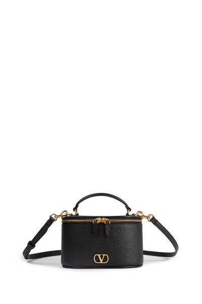 Valentino Garavani V Logo Mini Vanity Bag In White