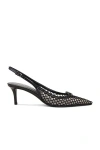 Valentino Vlogo Signature 75mm Slingback Pumps In Nero
