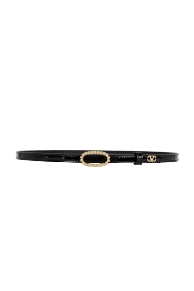 Valentino Garavani V Logo Signature 10 Belt In Black