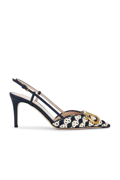 Valentino Garavani V Logo Signature 80 Slingback In Multi