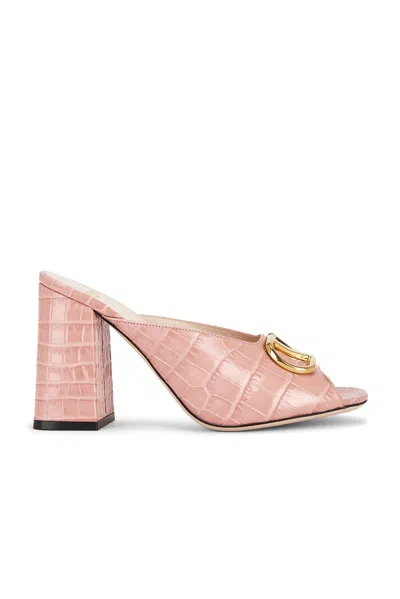 Valentino Garavani V Logo Signature 95 Mule In Pink
