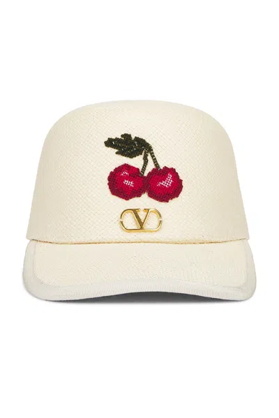 VALENTINO GARAVANI V LOGO SIGNATURE BASEBALL HAT