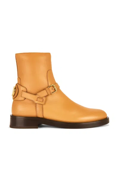 Valentino Garavani V Logo Signature Boot In Brown