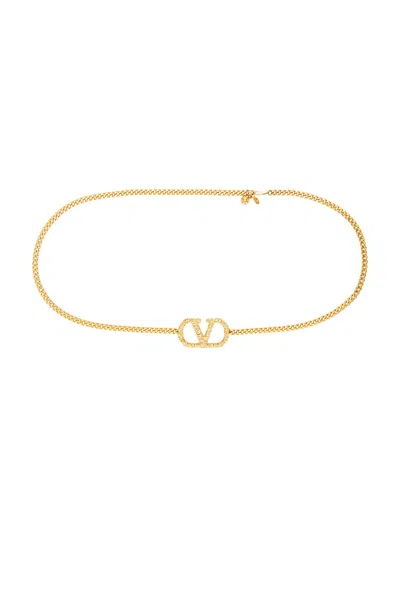 Valentino Garavani V Logo Signature Chain Belt