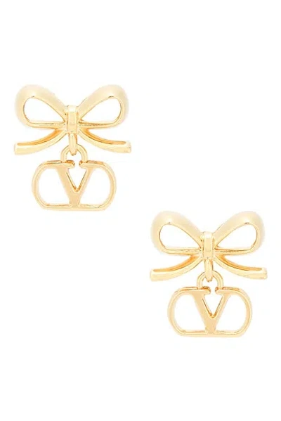 Valentino Garavani V Logo Signature Earrings In Purple