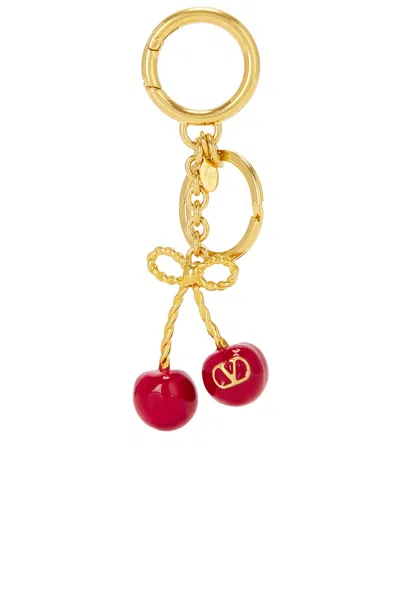 Valentino Garavani V Logo Signature Keyring