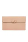 VALENTINO GARAVANI V LOGO SIGNATURE LARGE FLAT POUCH