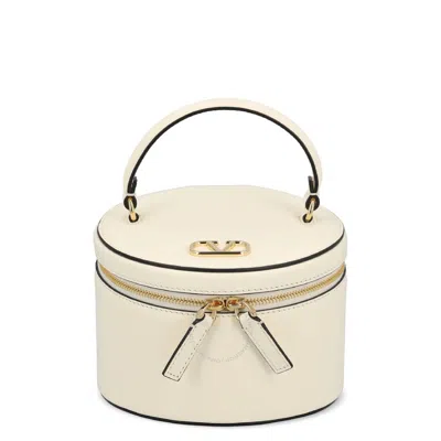 Valentino Garavani Valentino V Logo Signature Leather Vanity Case