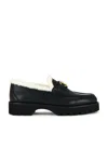 Valentino V Logo Signature Loafer In Black