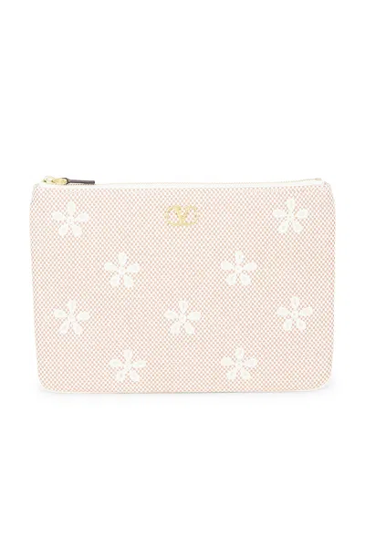 Valentino Garavani V Logo Signature Medium Flat Pouch