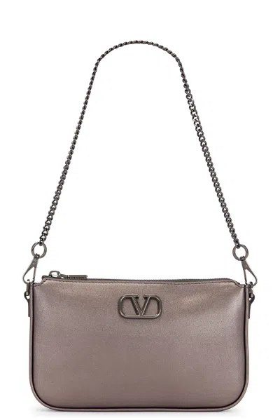 Valentino Garavani V Logo Signature Mini Bag In Anthracite