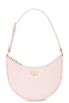 Valentino V Logo Signature Mini Hobo Bag In Rose Quartz