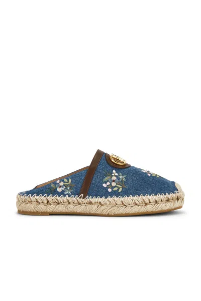 Valentino Garavani V Logo Signature Mule Espadrilles In Multi