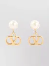 Valentino V Logo Signature Pearl Earrings