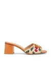 Valentino Vlogo Signature 60 Cherryfic Leather-trim Sandal