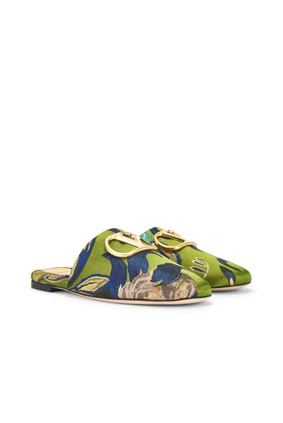 Valentino Garavani V Logo Signature Slipper In Jacquard Multi 2