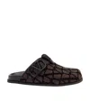 Valentino V Logo Signature Slippers In Black