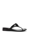 Valentino Vlogo Signature Rubber Thong Sandal In Nero