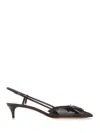 Valentino Vlogo 40 Patent Slingback Pump In Black