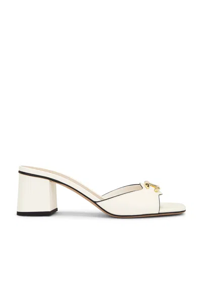 Valentino Garavani V Logo The Bold Edition Slide In Ivory & Nero