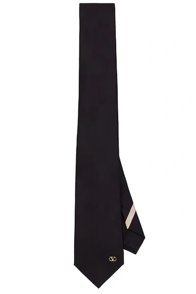 Valentino V Logo Tie In Black