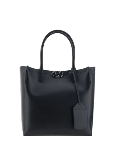 Valentino Garavani V-logo Tote Bag In Nero