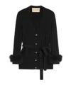 Valentino V-neck Long-sleeved Sweater In Black