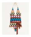 Valentino Lycra One-piece Swimsuit With Opticool Riga Pois Print Woman Multicolour S In Brown