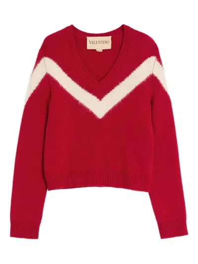 VALENTINO V-NECK WOOL SWEATER