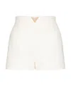 Valentino V-plaque Short Shorts In White