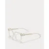 Valentino V-side Demo Sport Ladies Eyeglasses Vlx-131 D 51 In White