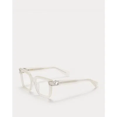 Valentino Garavani Valentino V-side Demo Sport Ladies Eyeglasses Vlx-131 D 51 In White