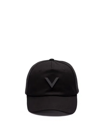Valentino Garavani `v Signature` Baseball Hat In Black  