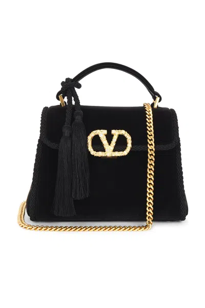 Valentino Garavani V Sling Mini Top Handle Bag In Black