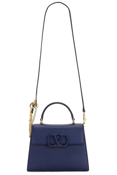 Valentino Garavani V Sling Small Top Handle Bag In Blue