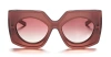 Valentino V-soul Acetate Butterfly Sunglasses In Black
