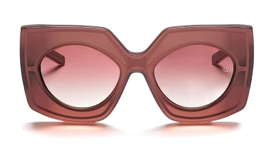 Valentino V-soul - Pink / Gold Sunglasses In Black