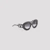 Valentino Black Acetate Sunglasses In Black