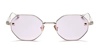 Valentino V-stud - Gold Sunglasses