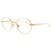 Valentino V-stud Demo Geometric Ladies Eyeglasses Vlx-122 C 52 In Brown