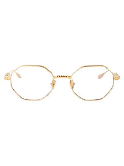 Valentino Garavani V-stud Glasses In 122c-gld