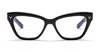 Valentino Eyewear Cat-eye Frame Glasses In Black