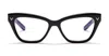Valentino Eyewear Cat-eye Frame Glasses In Black