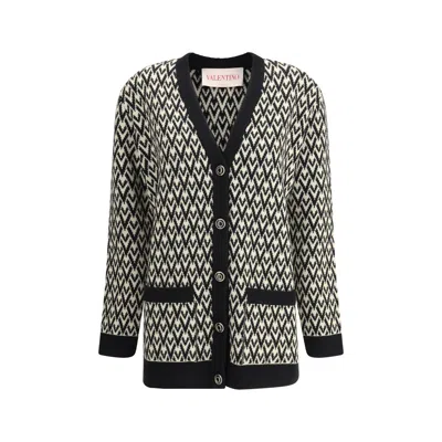 Valentino Knitwear Logo In Multicolor