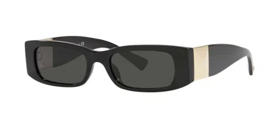 Pre-owned Valentino Garavani Valentino Va 4105 Black/grey (5001/87) Sunglasses In Gray