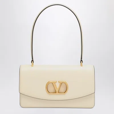 VALENTINO GARAVANI VAIN BAG IN BUTTER WHITE GLOSSY CALFSKIN