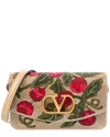 Valentino Vain Beaded Leather Shoulder Bag In Multi