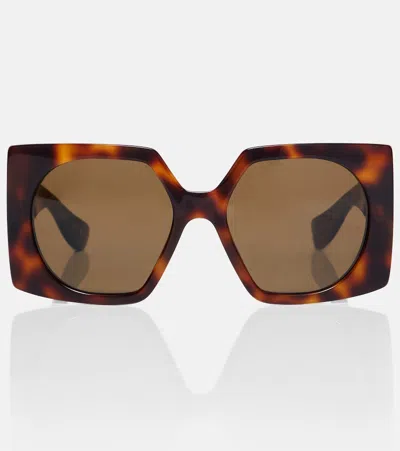 Valentino Garavani Havana Havana Brown Acetate Sunglasses