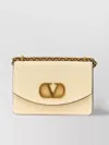 Valentino Borsa A Spalla Piccola In Pelle Butter White Con Tracolla A Catena